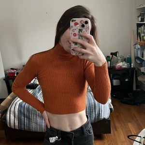 Orange Zara top